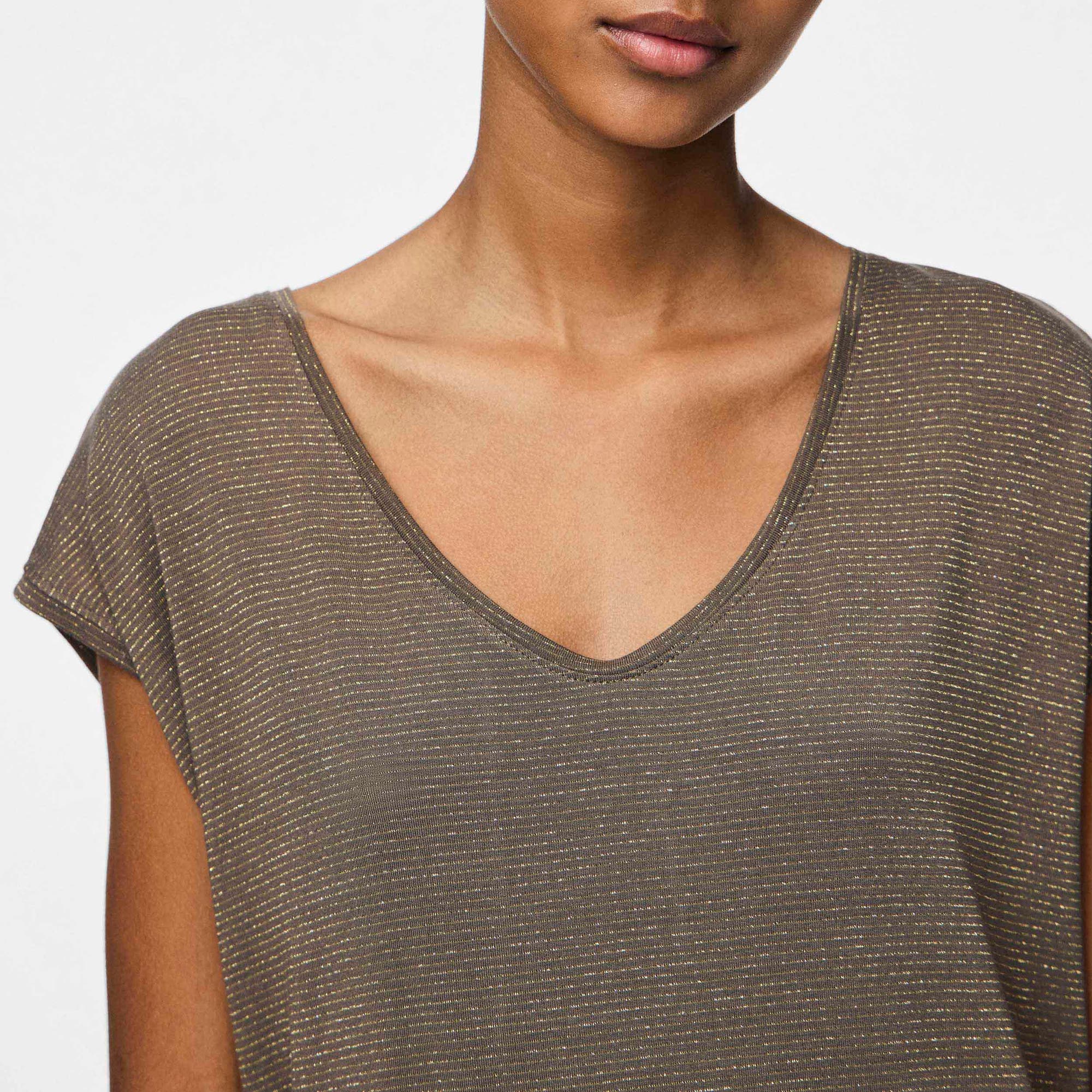 T-shirt Femme marron