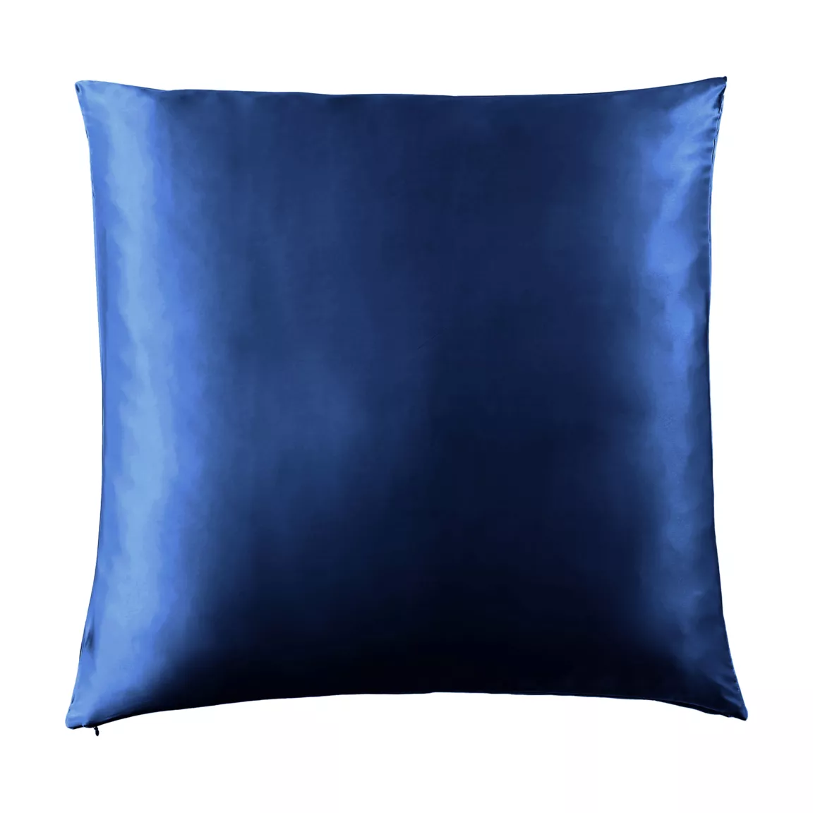Taie d'oreiller carrée soie de mûrier (80 x 80 cm) Mizuki Bleu marine