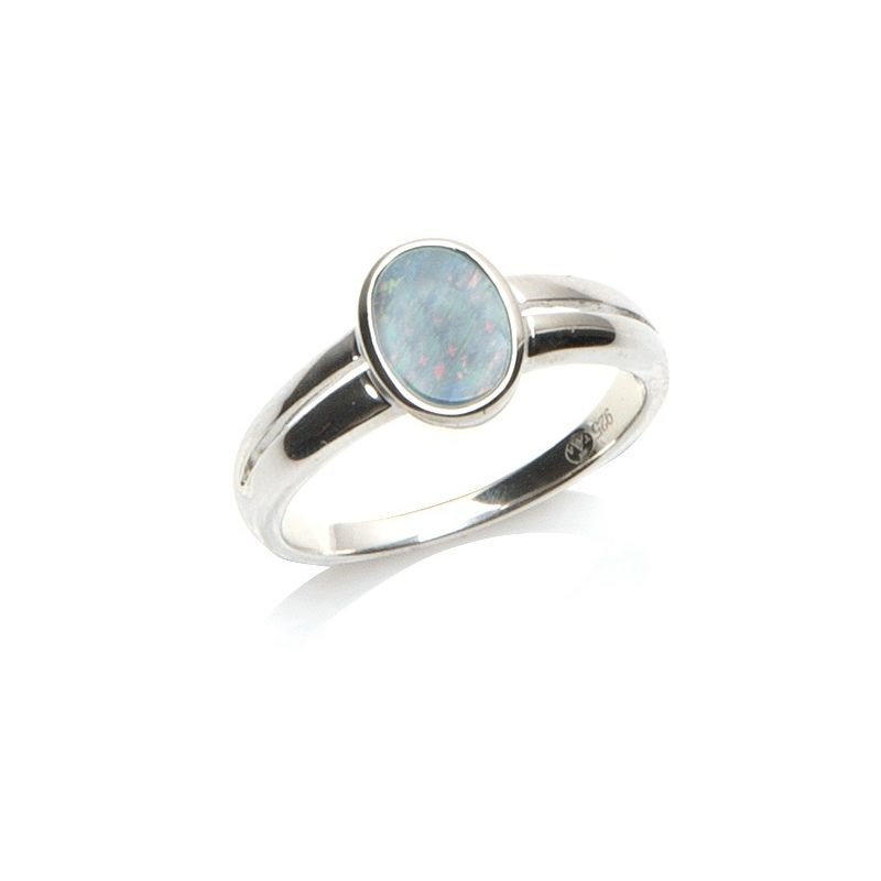 Bague argent 925 Opale d'Australie