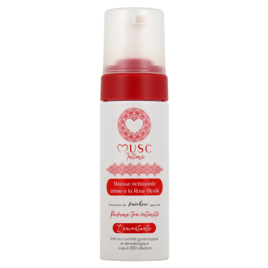 Musc Intime mousse nettoyante douce - Nettoie et parfume
