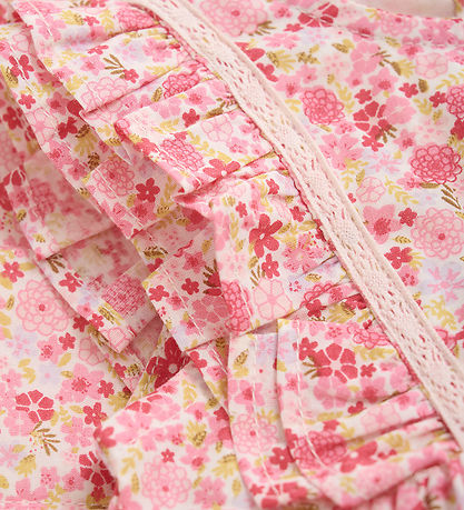Minymo Kleid - Pink Dogwood m. Blumen