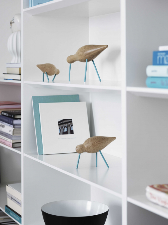 Normann Copenhagen Shorebird vogel decoratie medium zwart