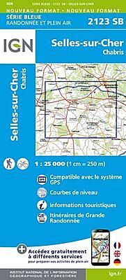 IGN - 2123 SB SELLES SUR CHER CHABRIS 1 25 000