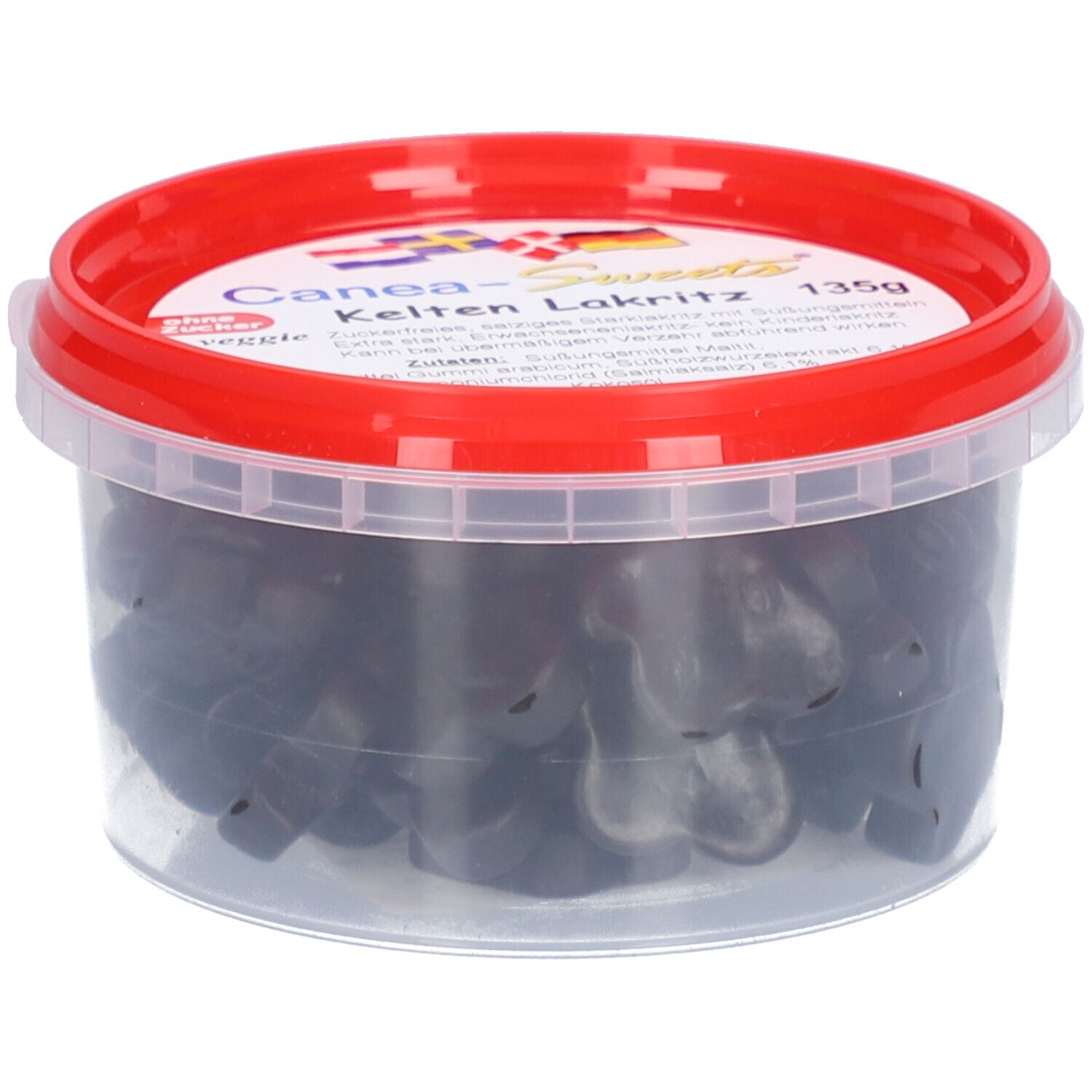 Canea-Sweets Extrastarkes Zuckerfreies Salzlakritz
