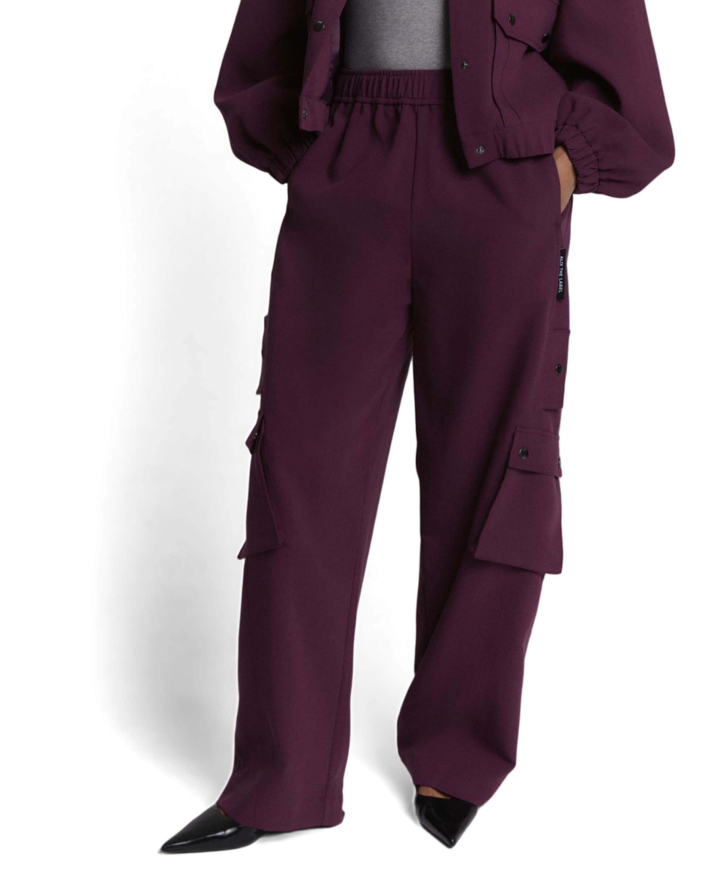 Alix The Label CARGO dames broek paars