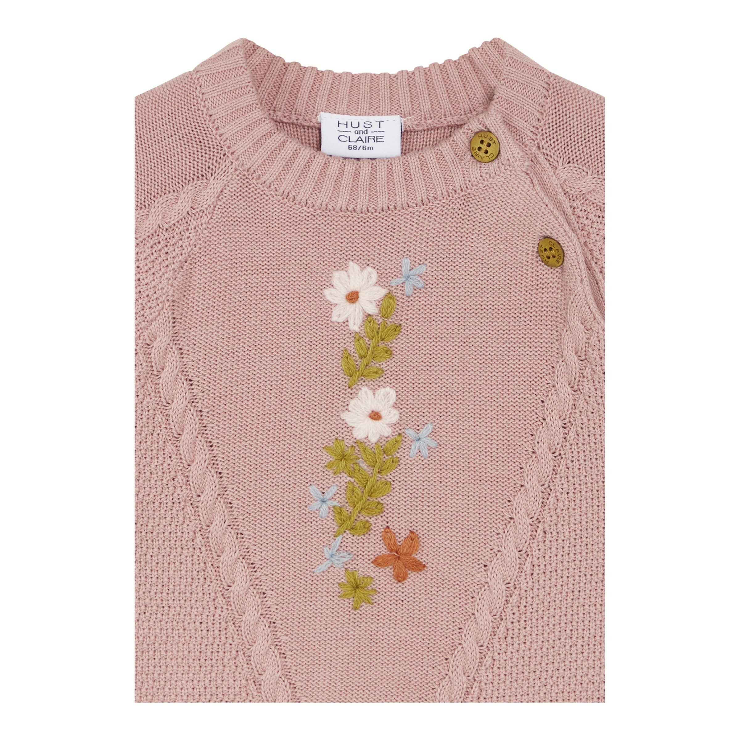 Hust&Claire Pullover Blumen rosa