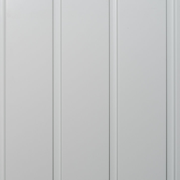 Porte de garage basculante acier GoodHome blanc RAL 9010 - L.240 x h.200 cm - manuelle (pré-montée)
