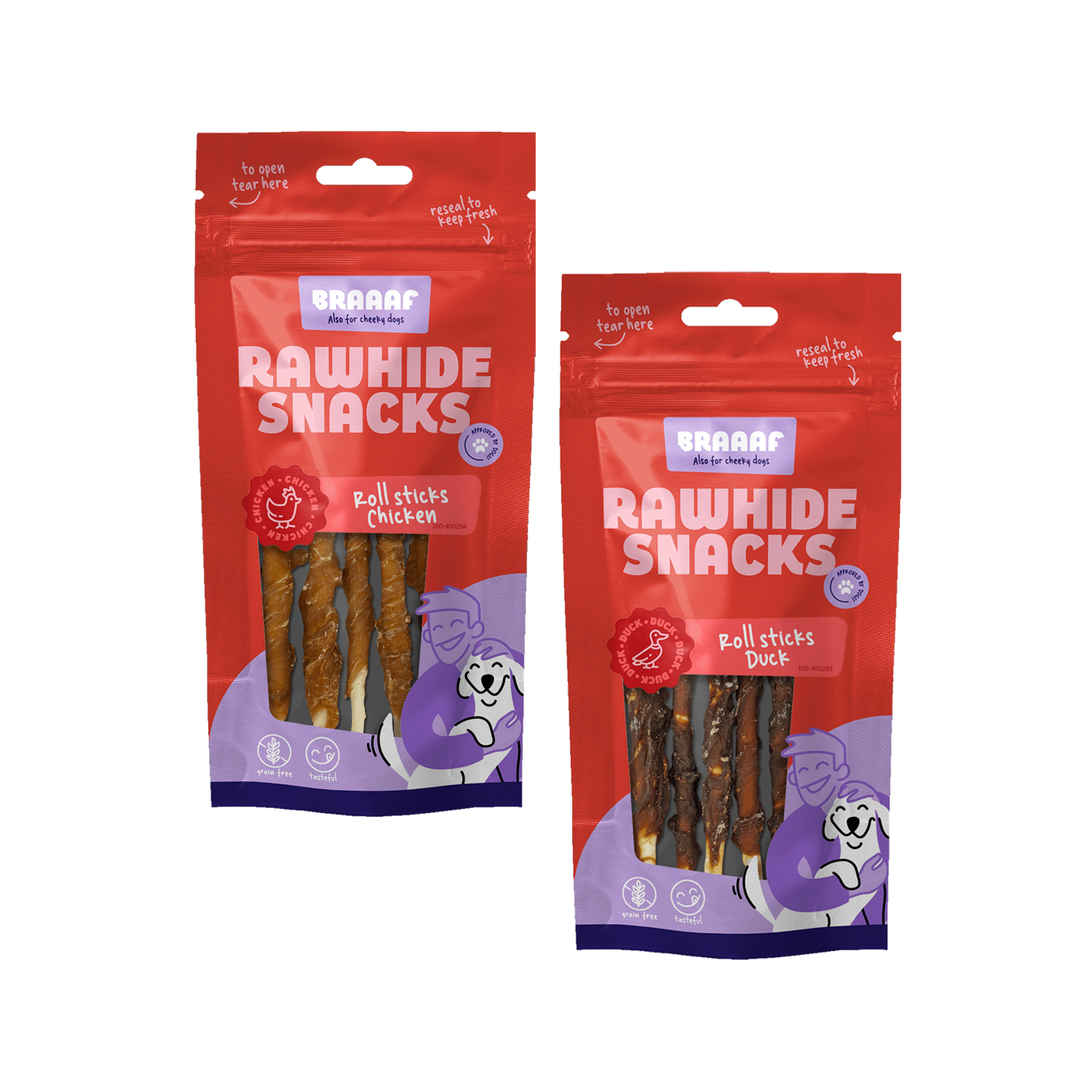 Braaaf Rollsticks - Hondensnacks