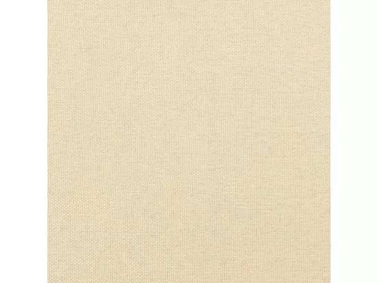 Chaise à bascule avec repose-pied Crème Tissu
