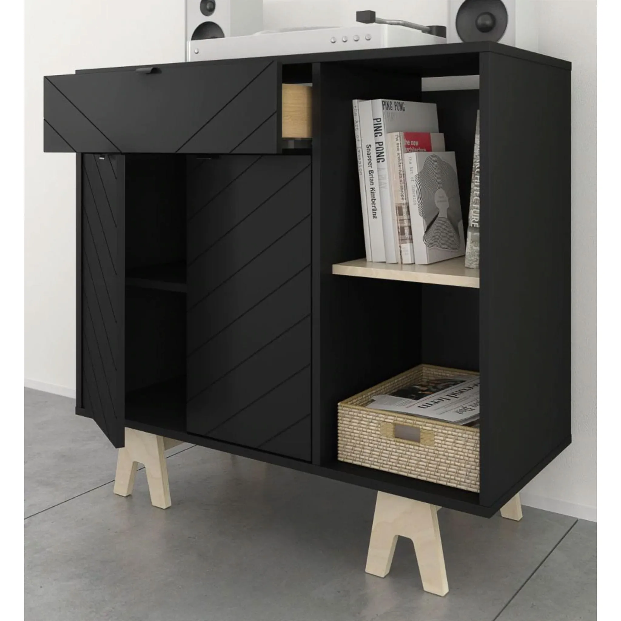 Nexera Buffet Gossip - Noir  Naturel