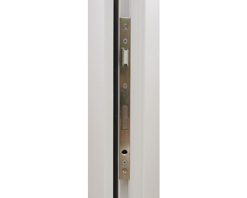 Zij-ingangsdeur, kunststof, Colorado wit, 980 x 1980 mm, rechtsdraaiend, enkelvoudig sluitmechanisme