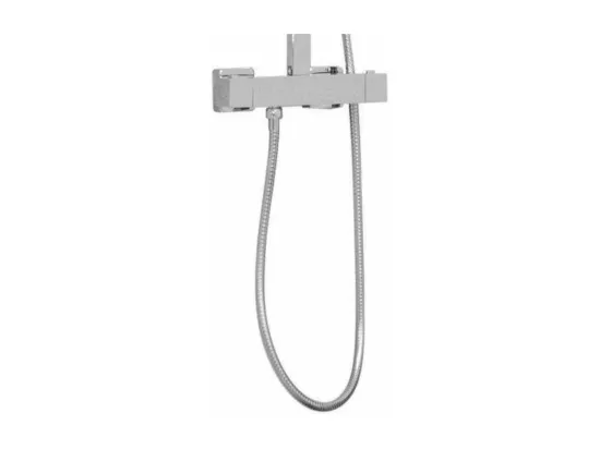 Colonne de douche thermostatique CUBO Chromé brillant