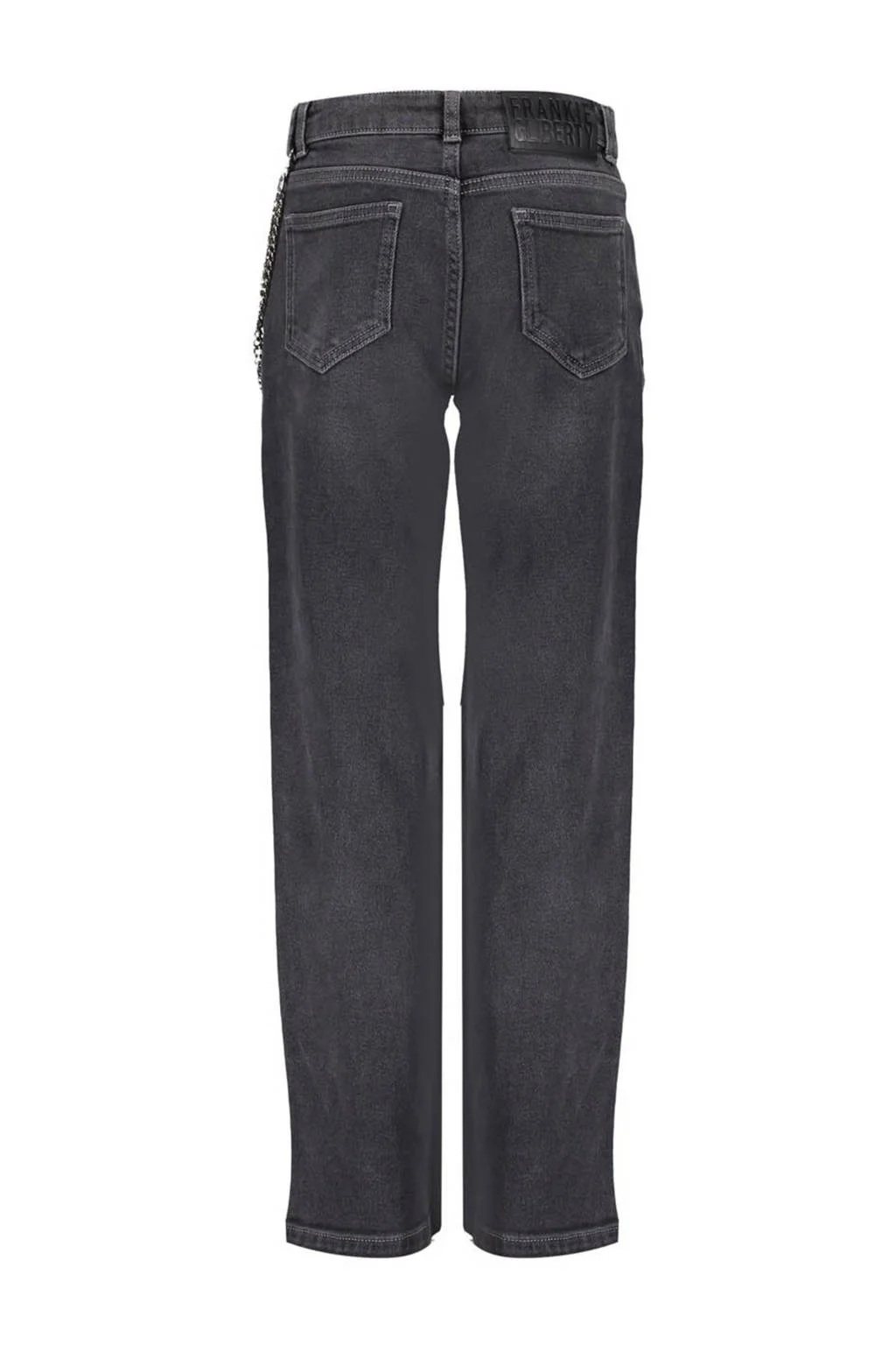 Frankie&Liberty high waist straight leg jeans black denim