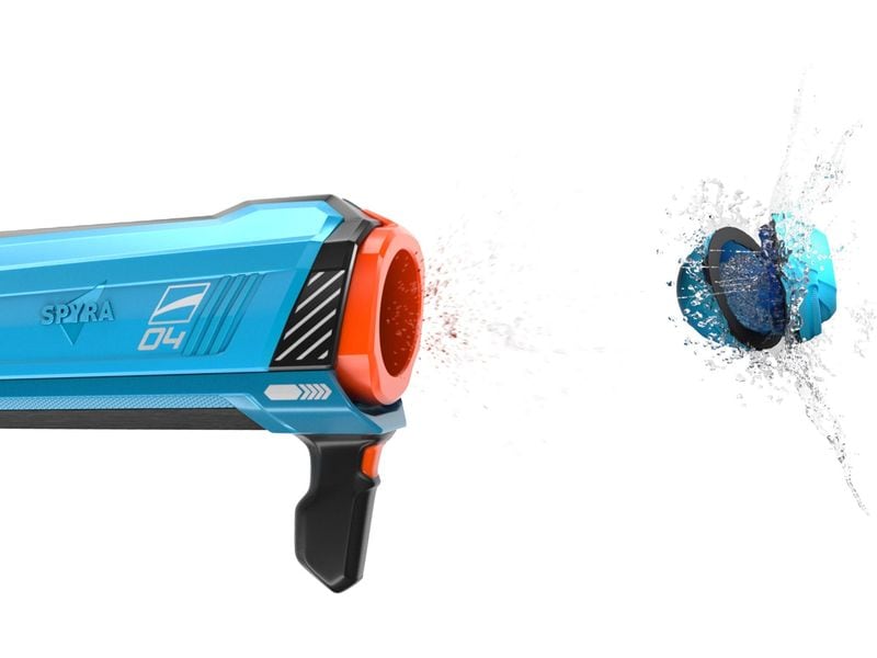 Spyra Wasserpistole Gravity Blau Leistungsstarker Wasserbombenwerfer