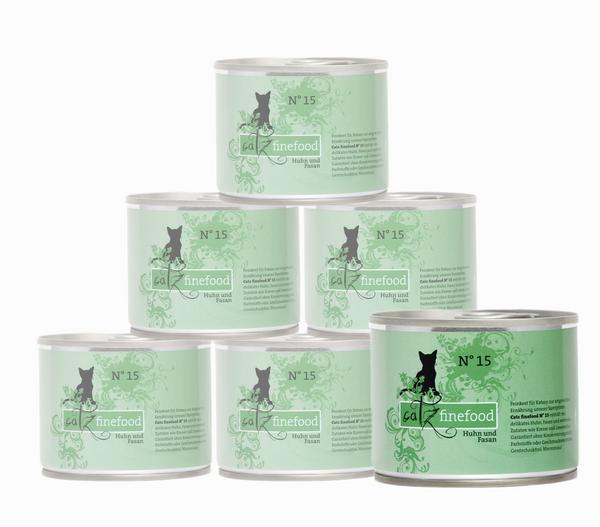 catz finefood Nassfutter für Katzen, 6 x 200