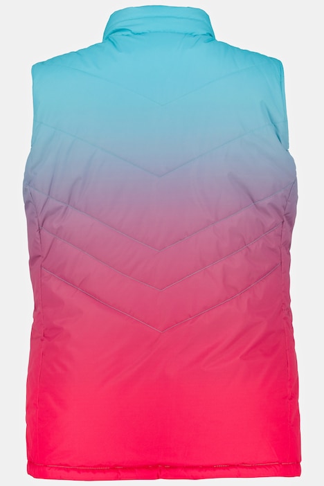 Wendeweste, Farbverlauf/uni, 2-Wege-Zipper, ärmellos