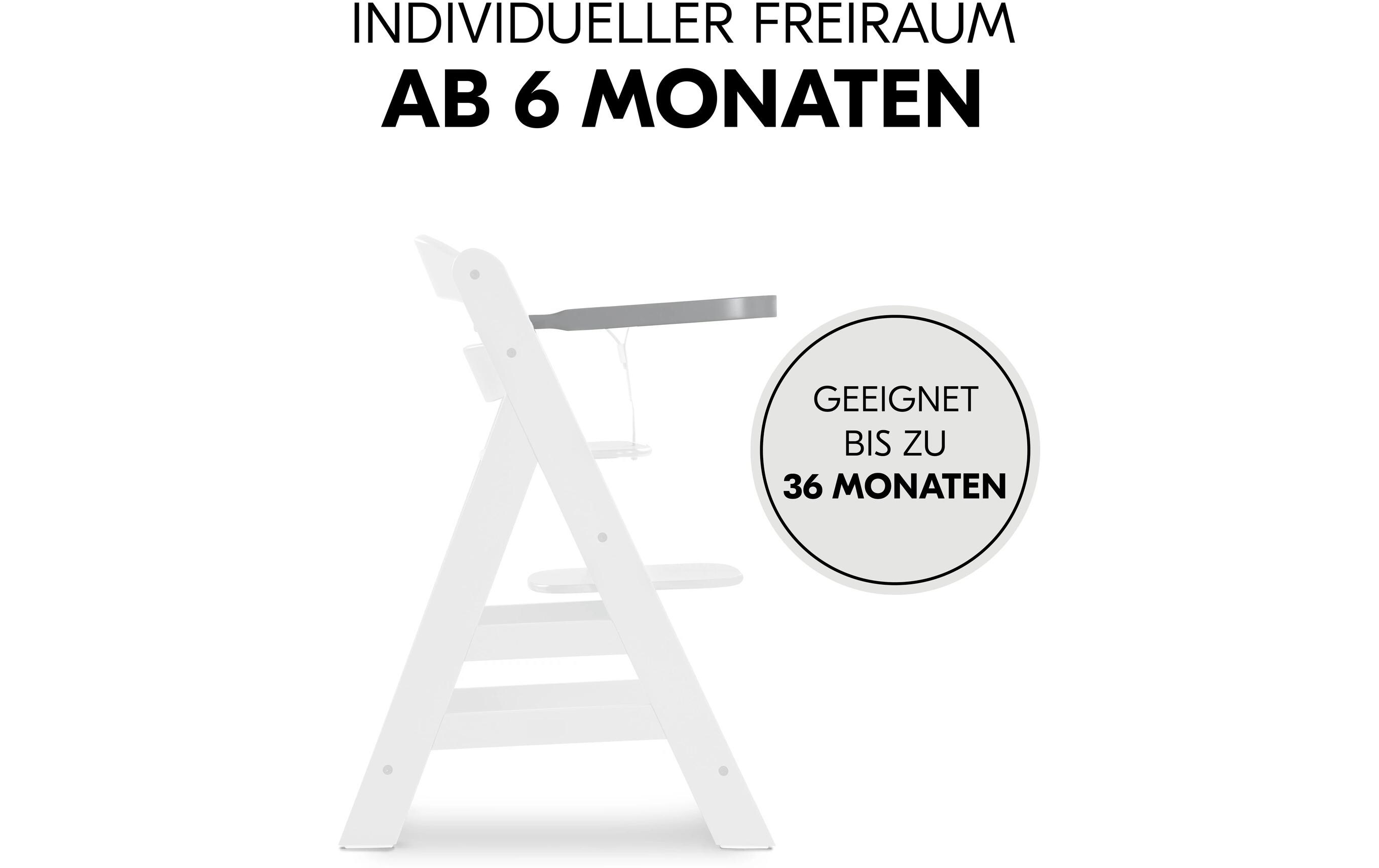 Essbrett Alpha Wooden GreyHolzessbrett für den Alpha+ & Beta+ Holzhochstuhl