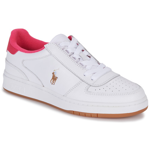 Polo Ralph Lauren - POLO CRT PP-SNEAKERS-LOW TOP LACE Blanco / Rosa