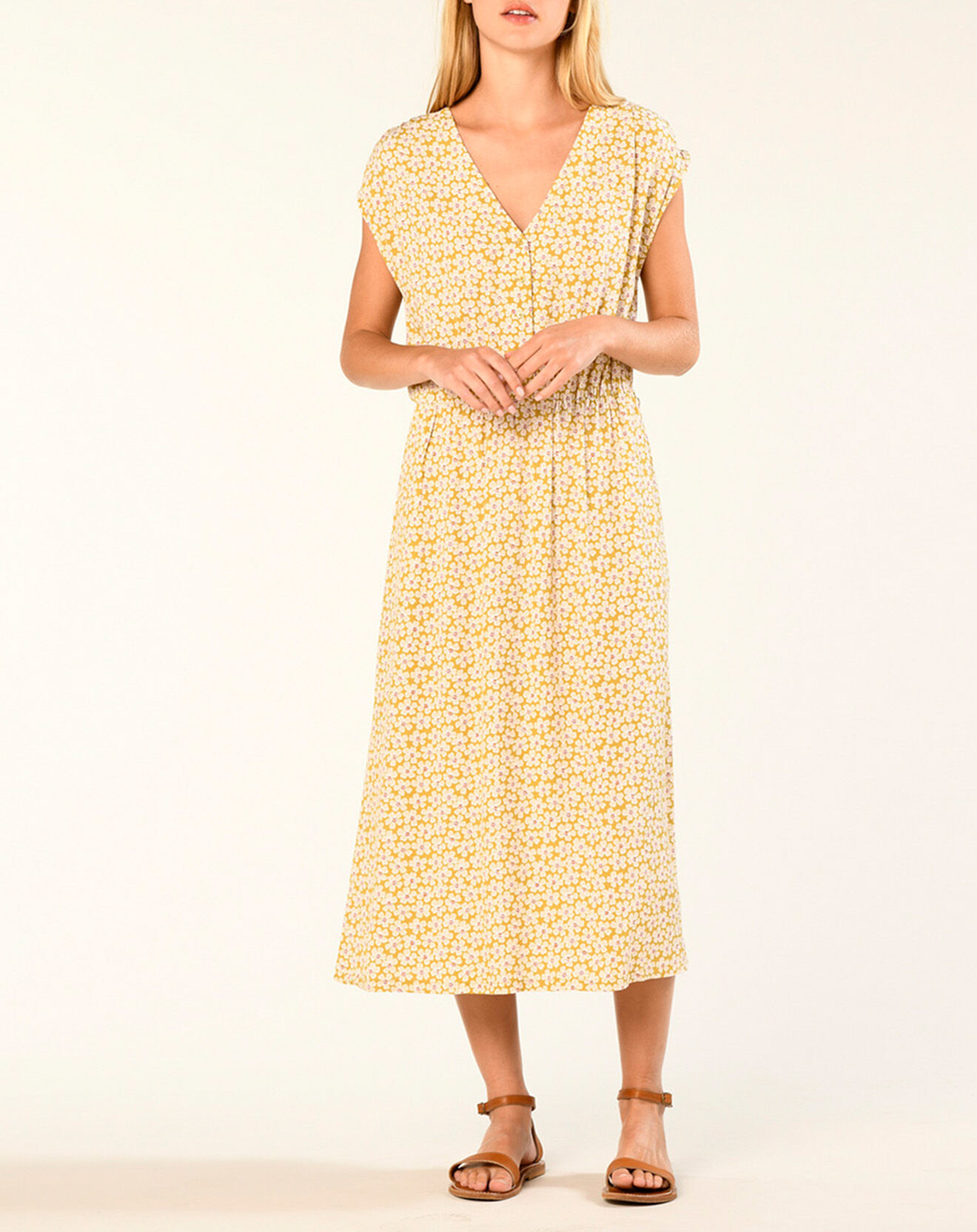 Harris Wilson Robe Lenaelle à fleurs cardamone