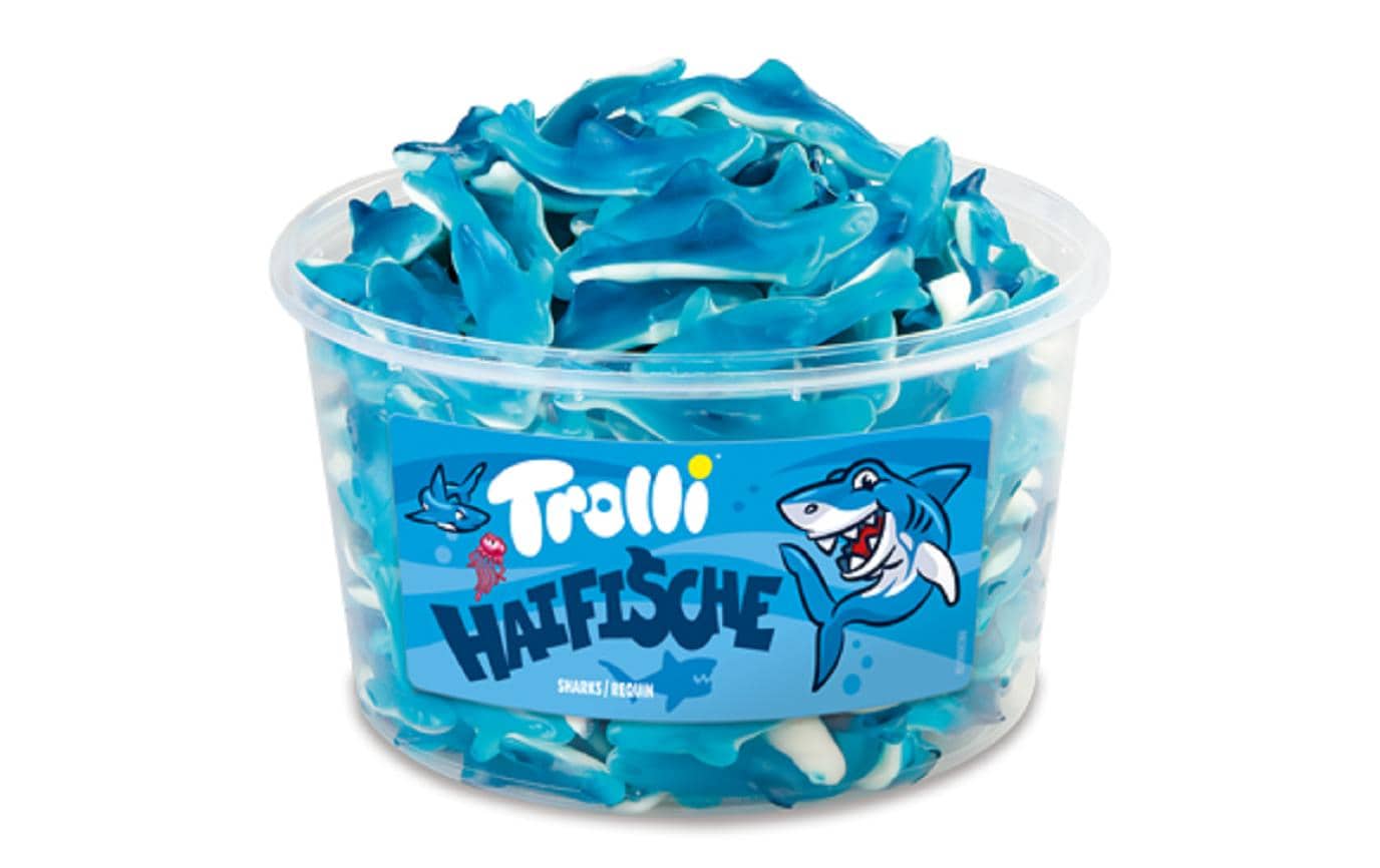 Gummibonbons Haifische Dose 1200 gGummibonbons