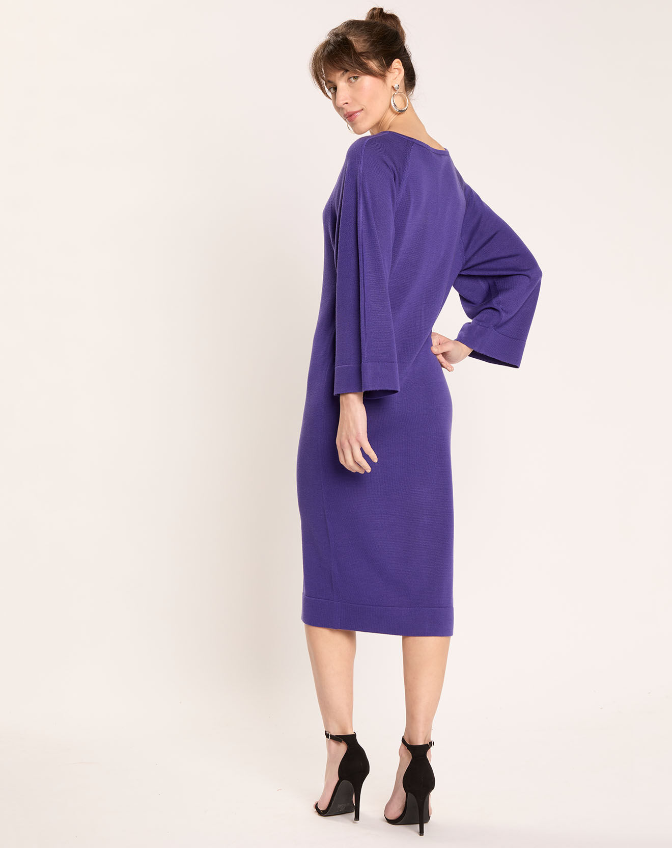 Zapa Robe en Laine mélangée Rhea violette