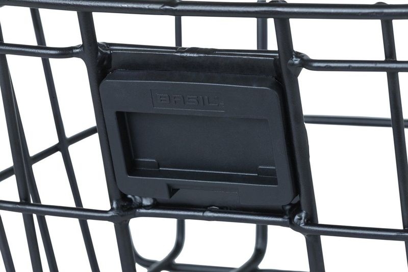 Basil - Bremen BE/KF - Fietsmand - Mat Zwart - Aluminium Draagbaar