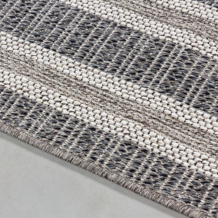 Jute balkonkleed - Aruba Double-edge Grijs