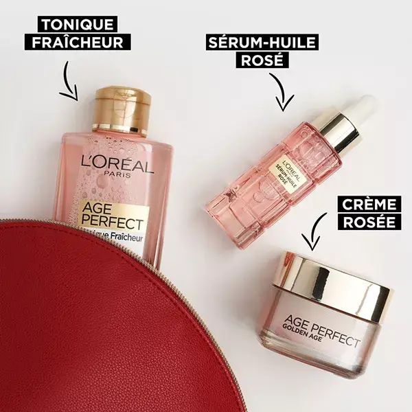 Kit de rotina de beleza L'Oréal Paris Age Perfect Golden Age Radiance para pele madura