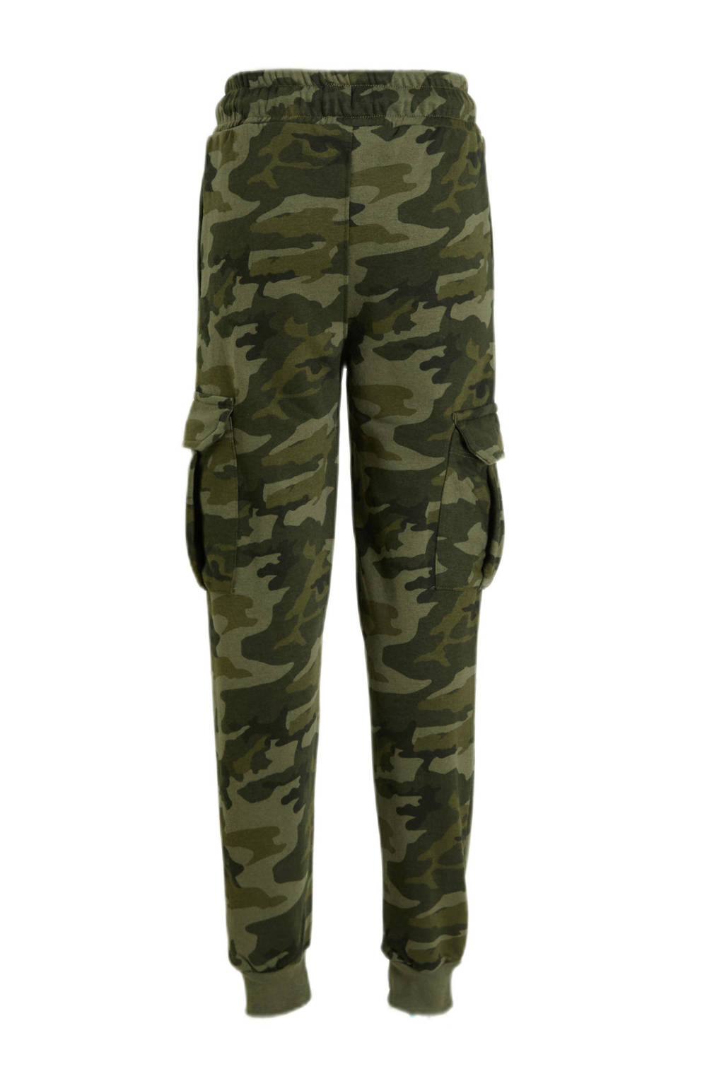 anytime cargo joggingbroek camo print khaki