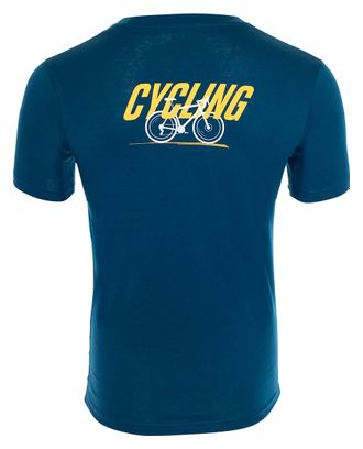T-shirt manches courtes Rubb'r Cycling Bleu marine