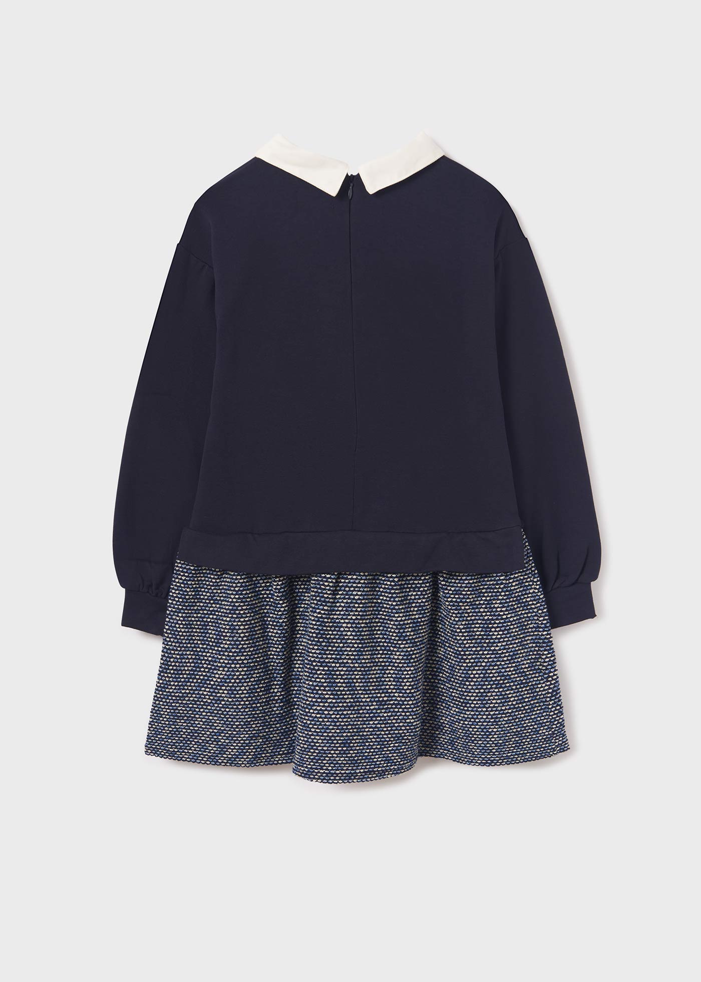Vestido combinado, baguilla, menina