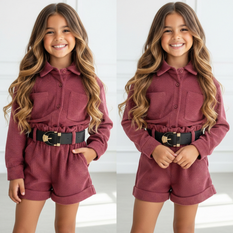 Belted Chic Rib Set - bordeaux (verzenddatum 27 feb)