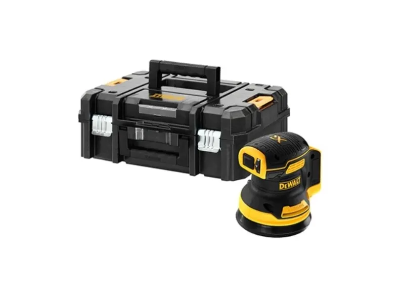 DeWALT DCW210NT-XJ, Random orbital sander, Sort, Gul, 8000 rpm, 12000 rpm, 12,5 cm, Batteri medfølger ikke