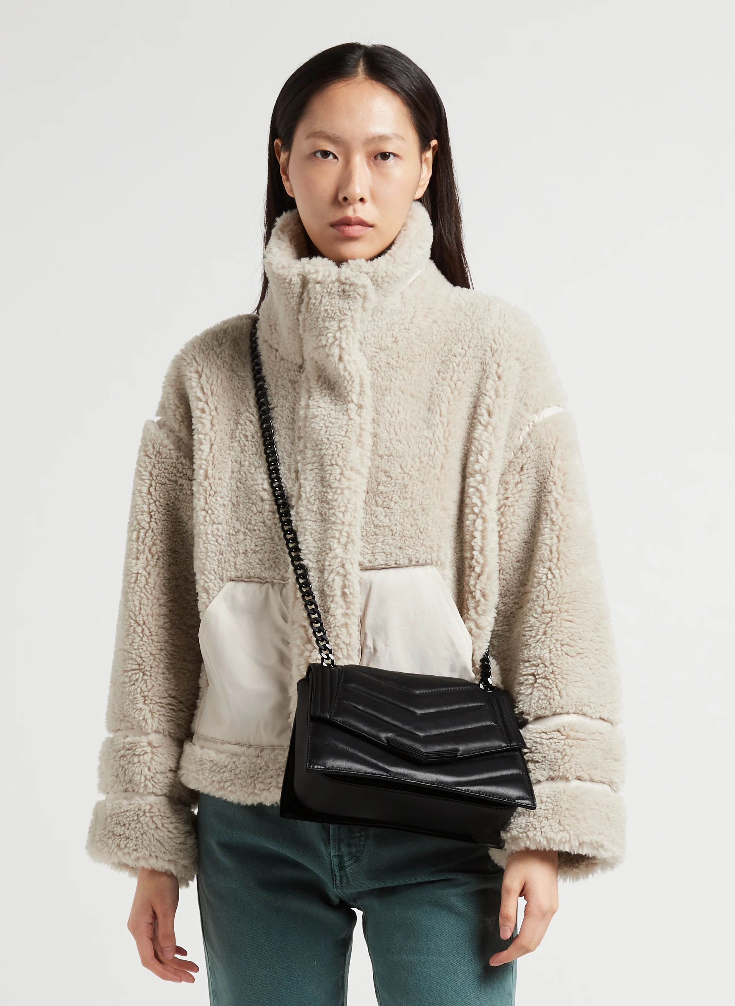 THE 1 TIMELESS M - Sac bandoulière en cuir | Noir