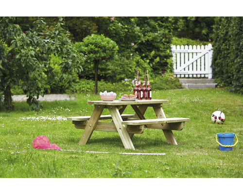 Kinderpicknickbank MINI 90 x 90 x 45 cm