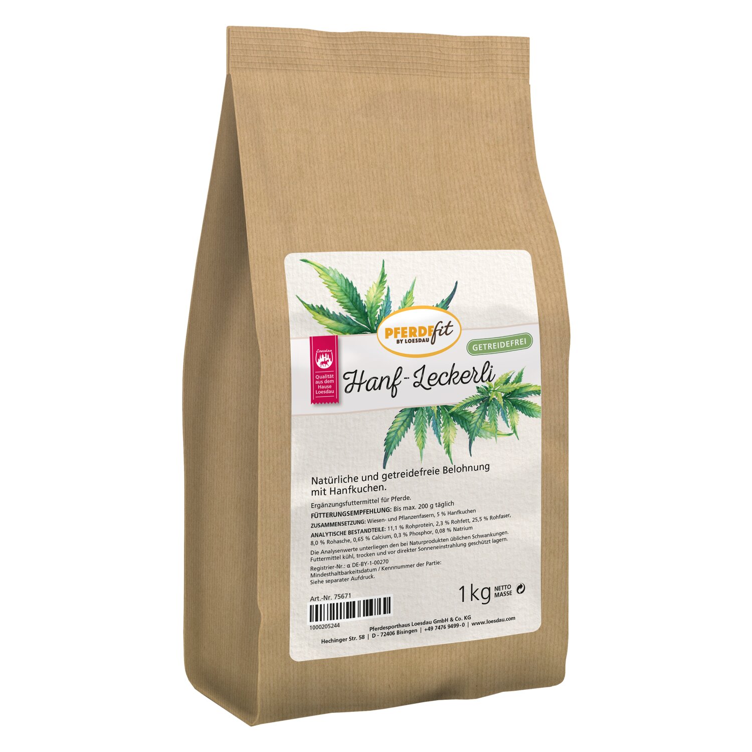 PFERDEfit by Loesdau Hanf-Leckerli  - 1 kg