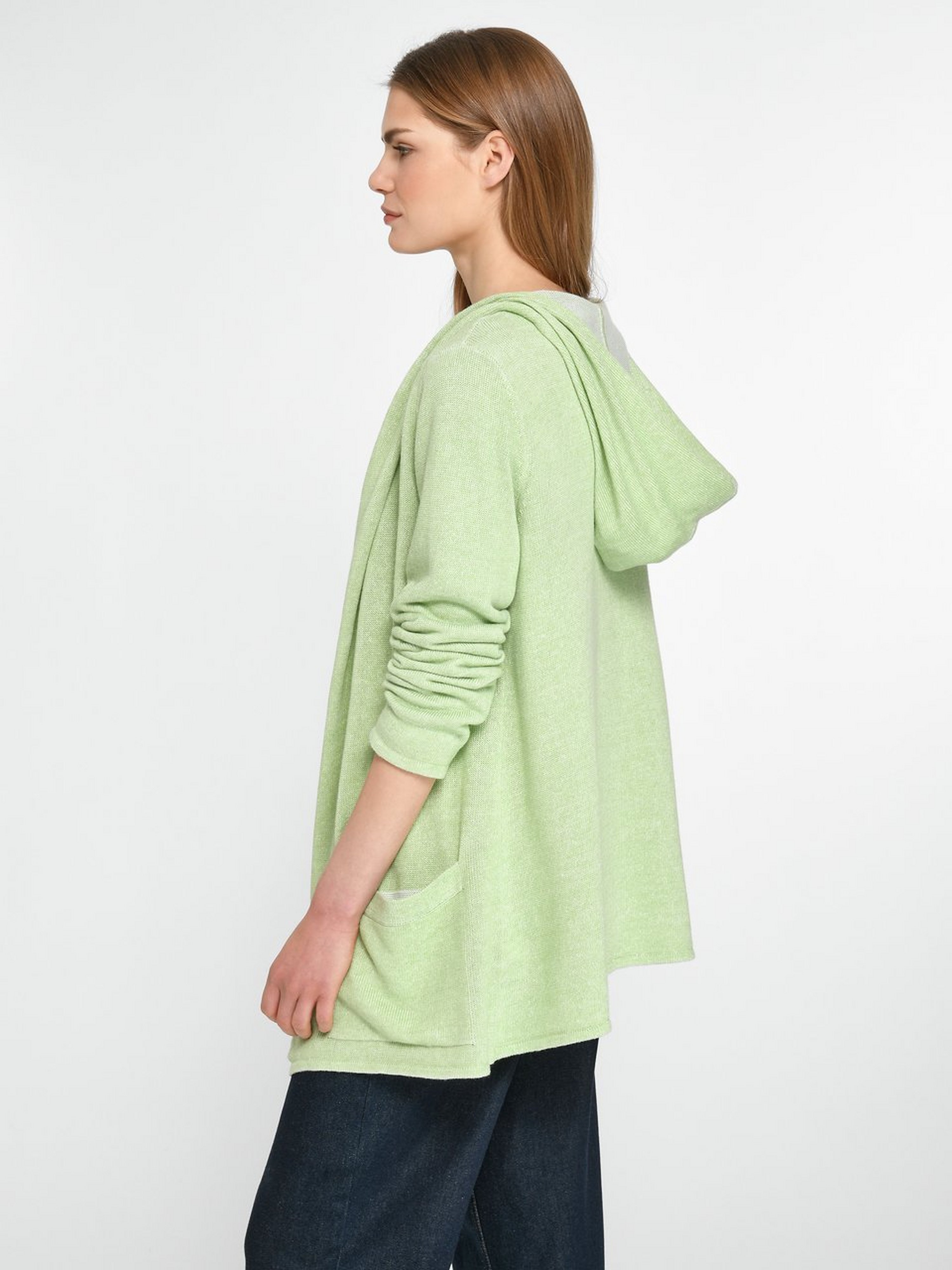 Kapuzen-Strickjacke