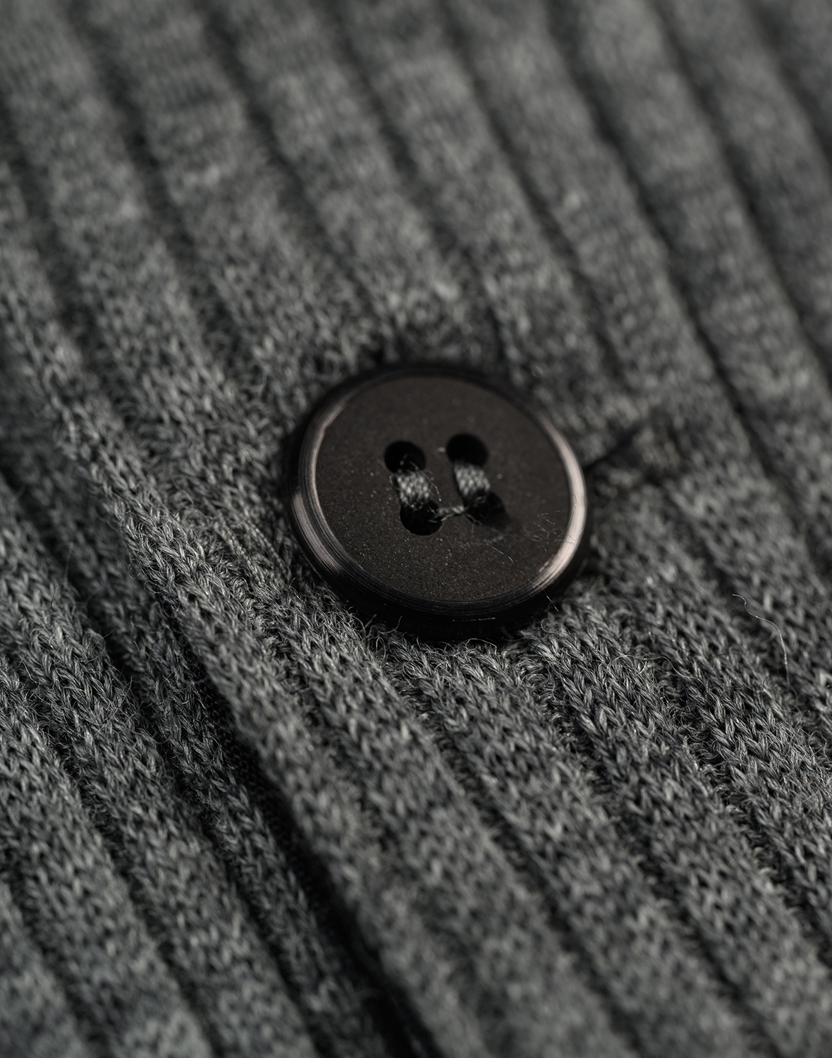Shirt met knopen van merinowol voor heren