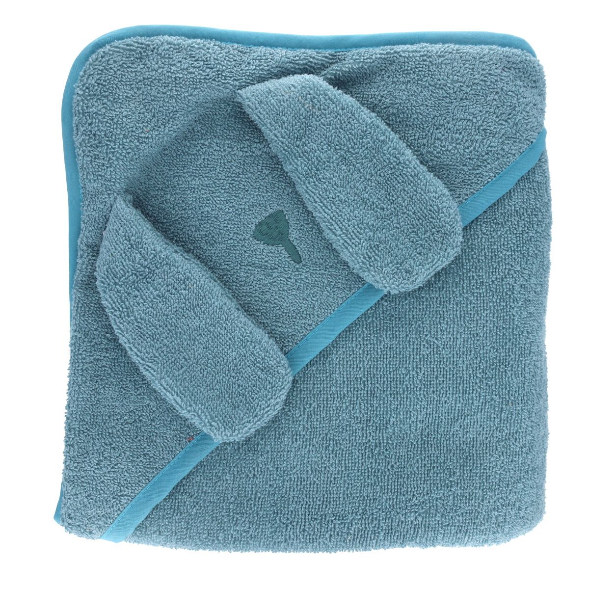 Cape de bain lapin bleu