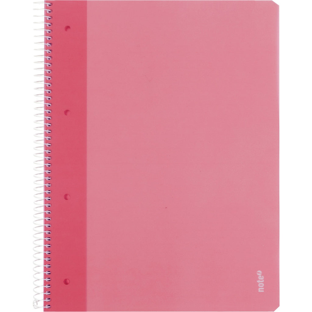 Caderno Espiral A4 Quadriculado Rosa