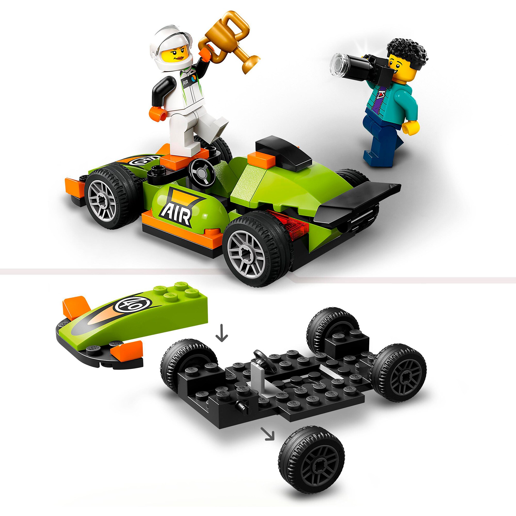 LEGO Konstruktionsspielzeug City Rennwagen