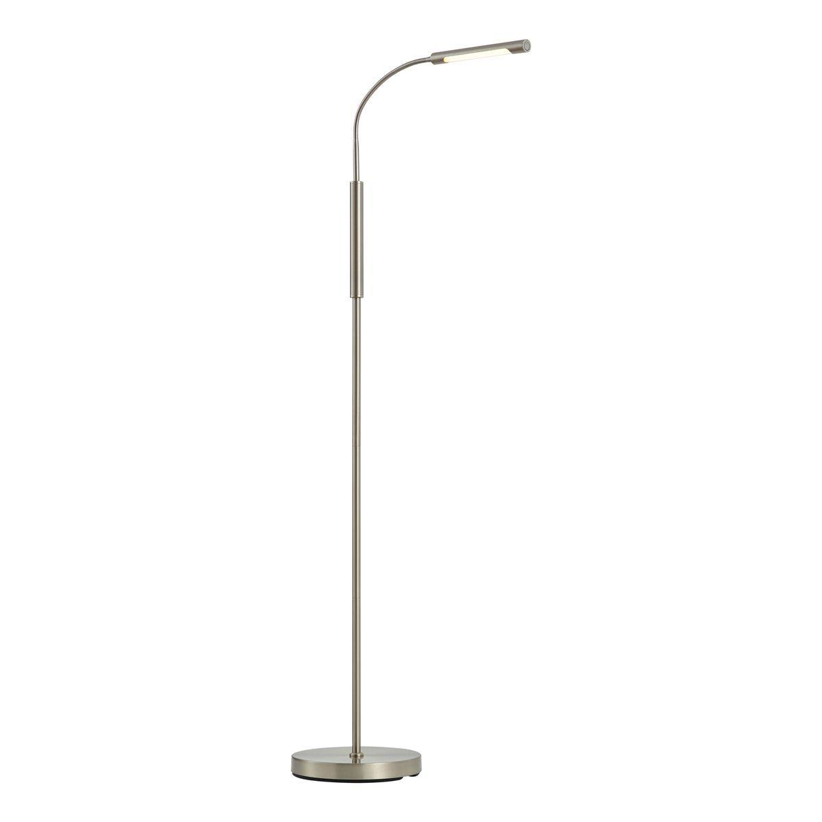 Moderne vloerlamp staal incl. LED 3-staps dimbaar oplaadbaar - Statler