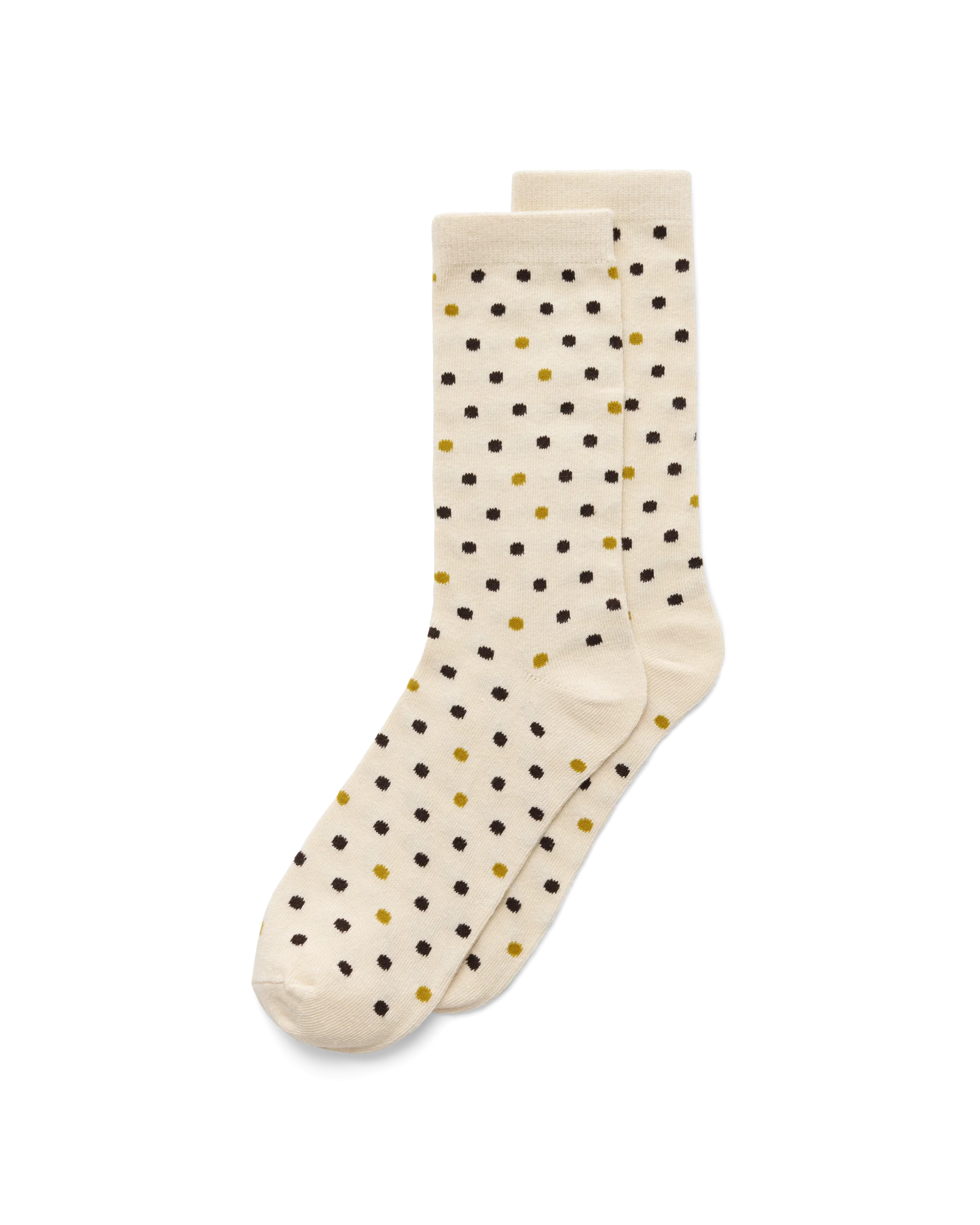 ECCO Classic Dotted Mid-Cut Damen Halbhohe Socken Beige