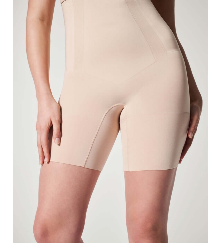 Meia-calça modeladora de cintura alta SPANX na cor nude