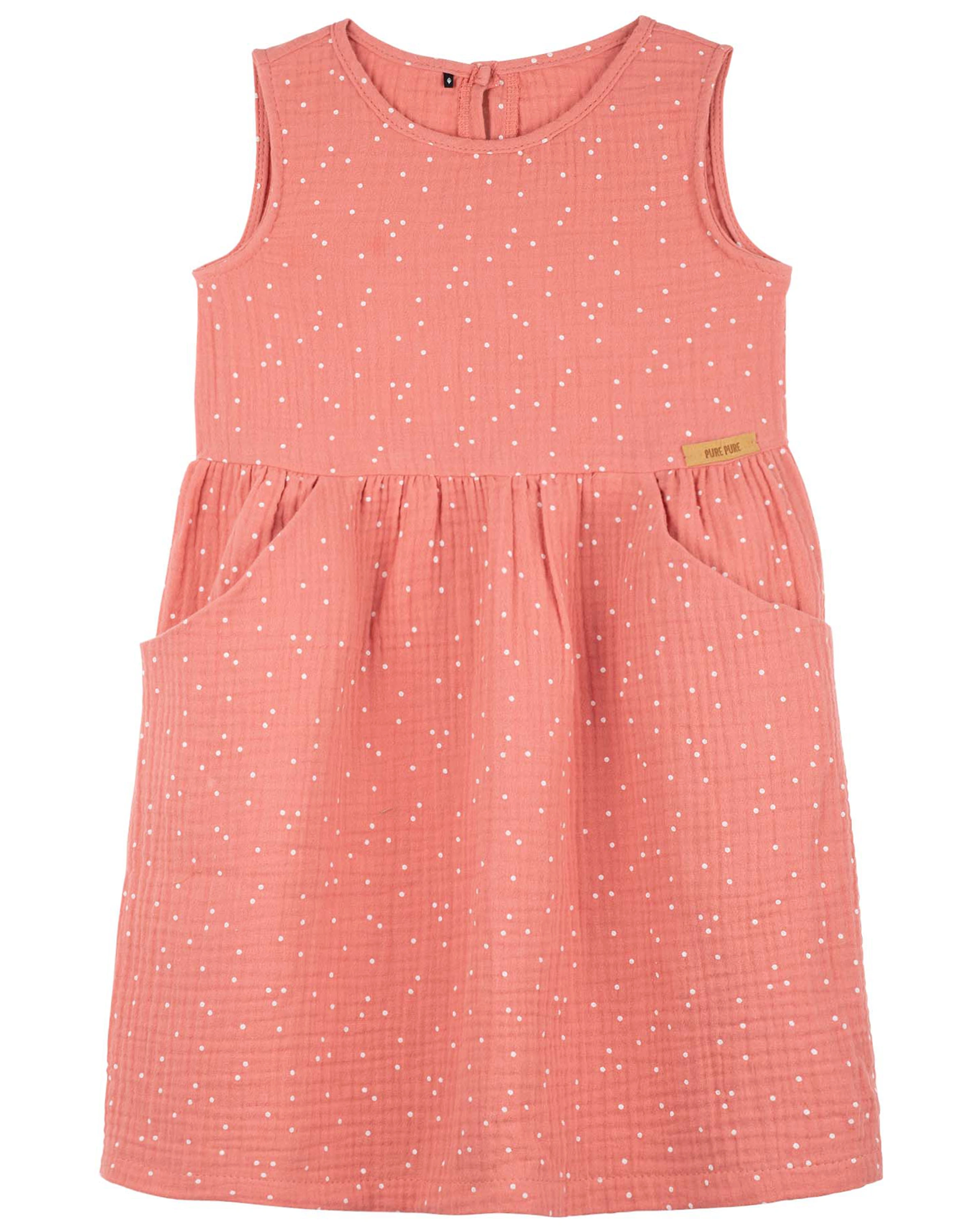 Mull-Kleid JULE in faded rose/white