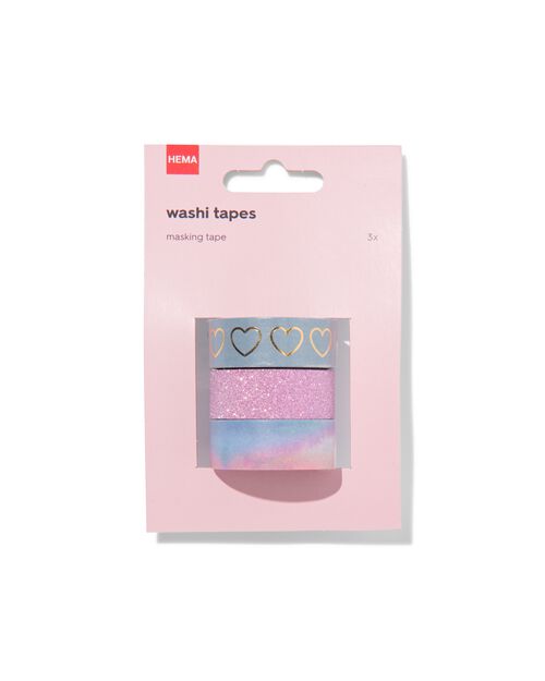 3 washi tapes à paillettes