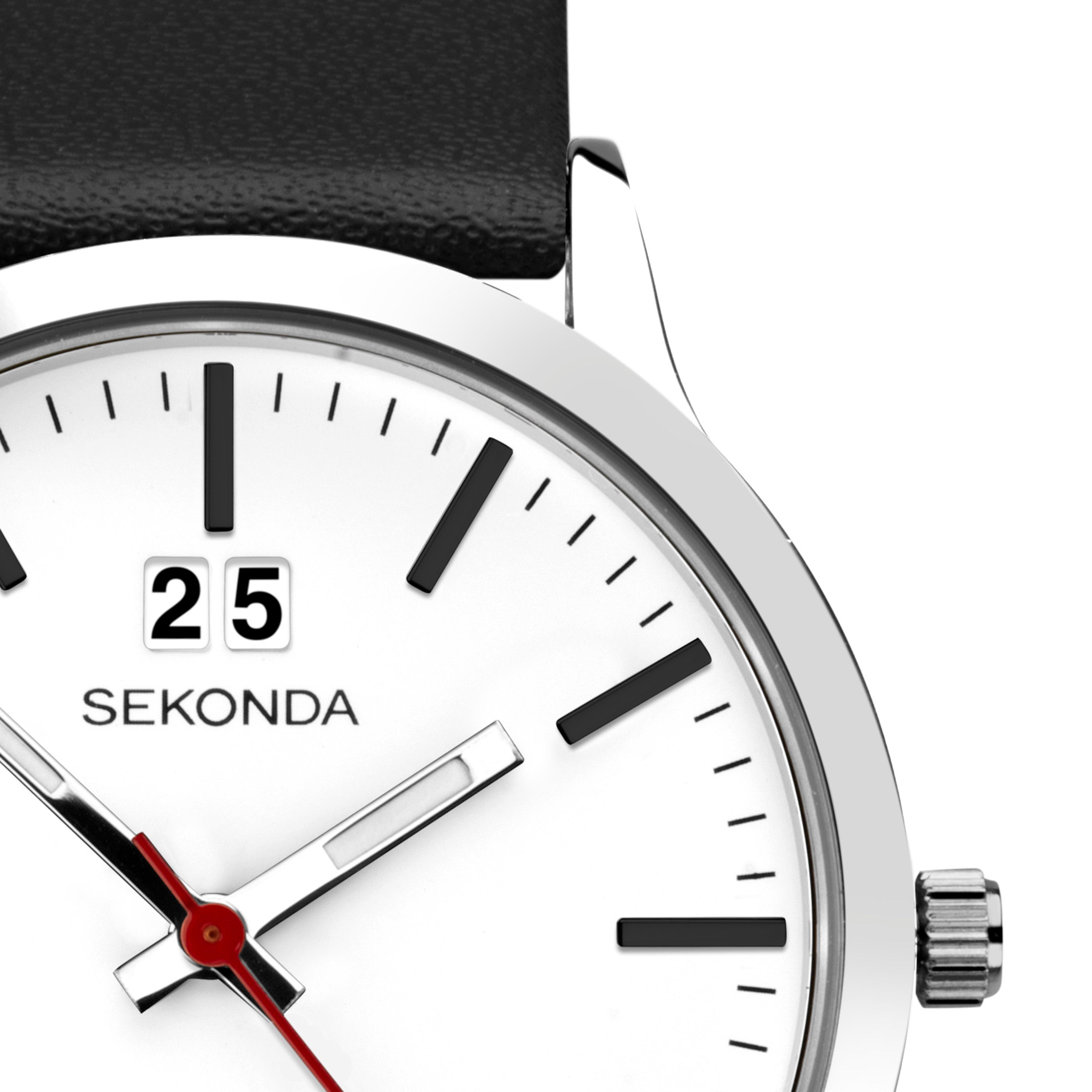 Sekonda Nordic 40mm Silver Watch Round Case White Dial