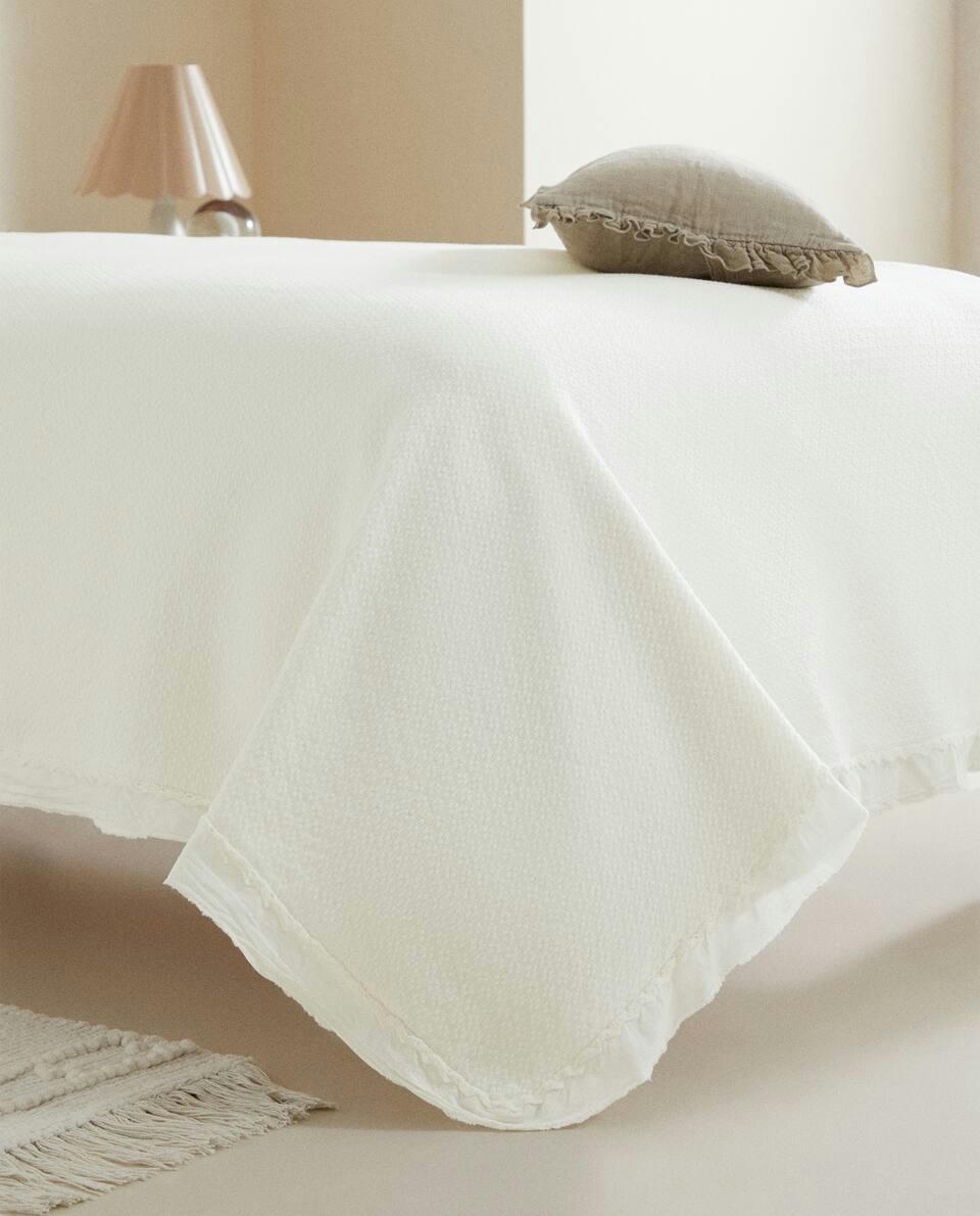 Colcha infantil de crochê jacquard