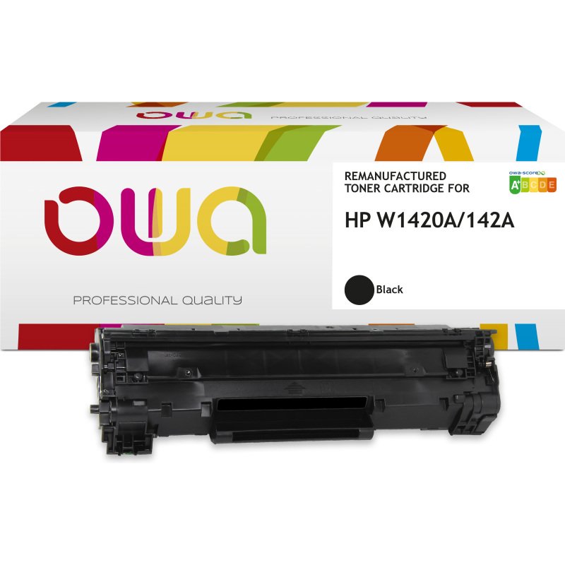 Toner remanufacturé OWA - standard - Noir - pour HP W1420A