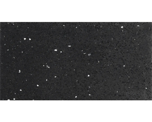 Kwartsstenen wand- en vloertegel, zwart, 30 x 60 x 0,8 cm, glanzend, gerectificeerd